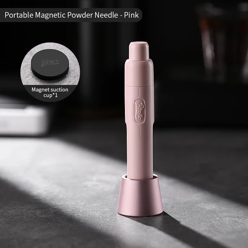 V888-ELOSUNG24406-202504011231-00 Pink Telescopic Magnetic Stainless Steel Coffee Tamper Needle - Espresso Powder Distributor - Image 1