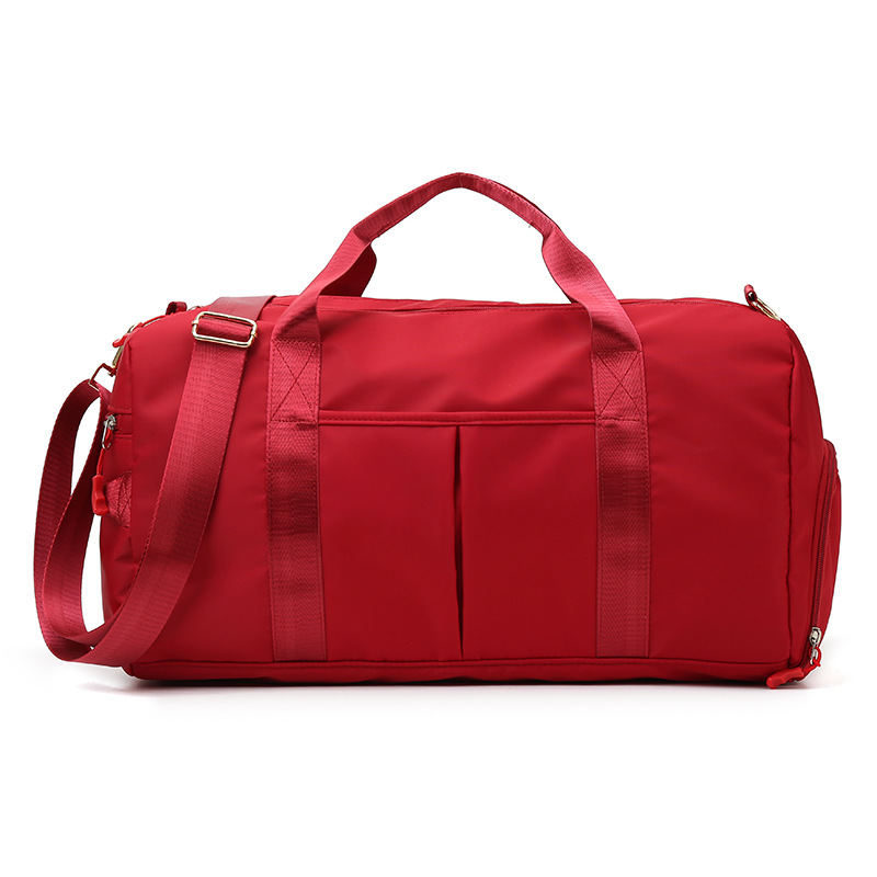 V888-ELOSUNG24440-202504011221-00 Red Dry Wet Separation Gym Bag - Women's Large Capacity - Training & Travel - Image 1