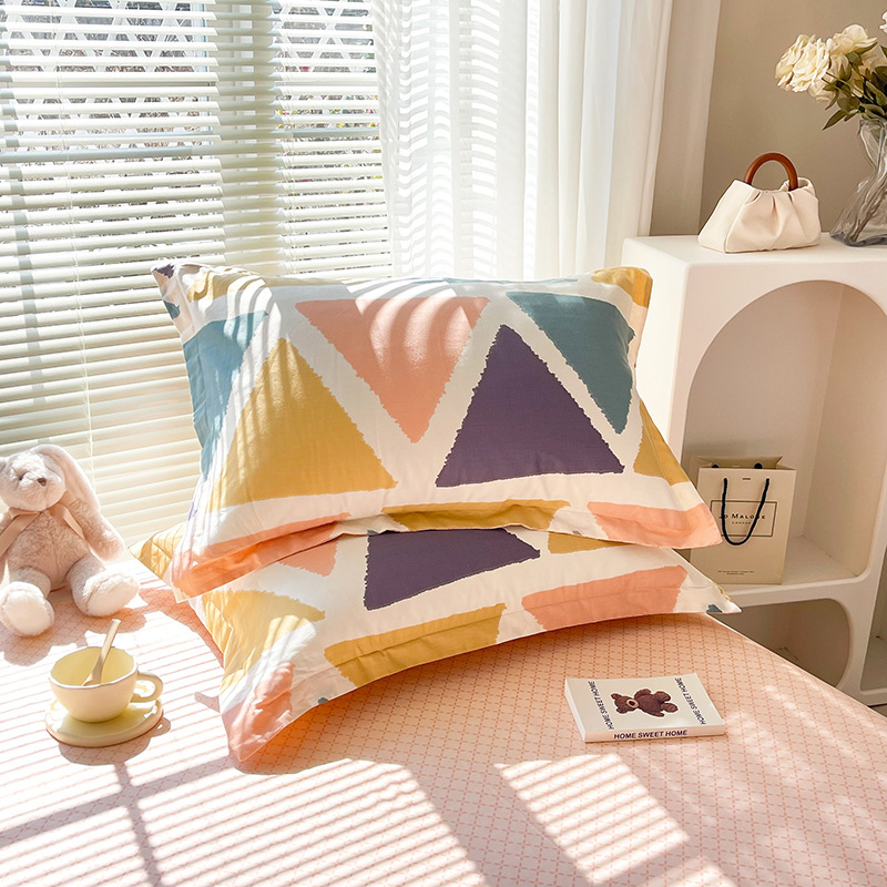 V888-ELOSUNG24552-202504141520-00 Stroll Through Time 100% Cotton Pillowcase Set (Pack of 2) - Breathable Standard Size 48x74cm Pure Cotton Pillow Covers - Image 1