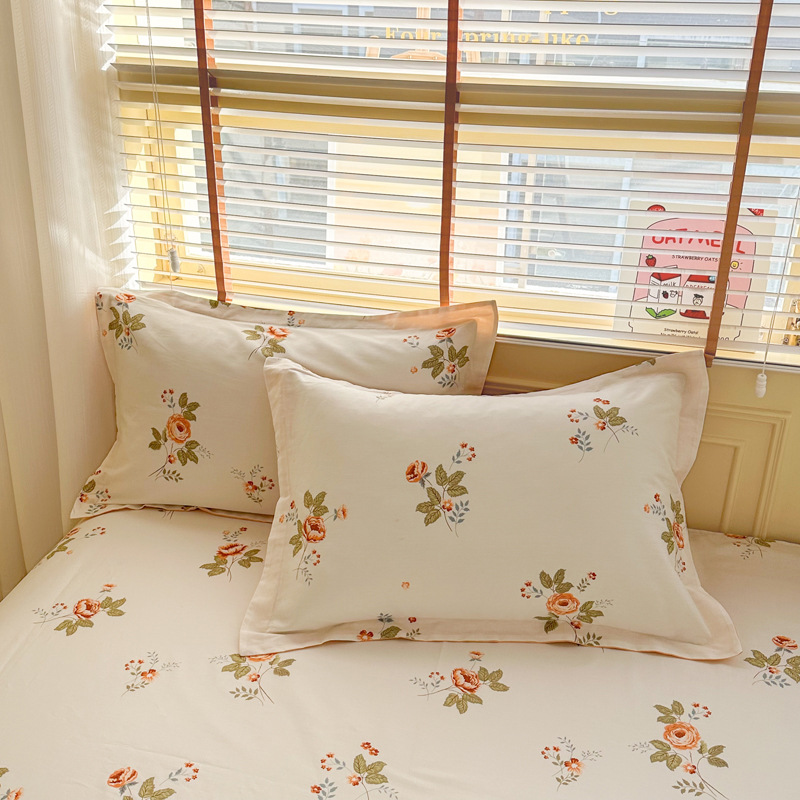 V888-ELOSUNG24584-202504141611-00 Anna's Garden 100% Cotton Pillowcase Set (Pack of 2) - Breathable Standard Size 48x74cm Pure Cotton Pillow Covers - Image 1