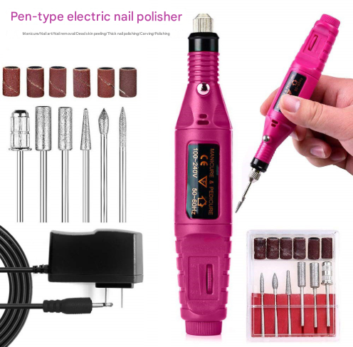 V888-ELOSUNG24733-202504171835-00 Regular Set Portable Electric Nail Drill Kit - USB Manicure Pedicure Polishing & Shaping Tool Set - Image 1