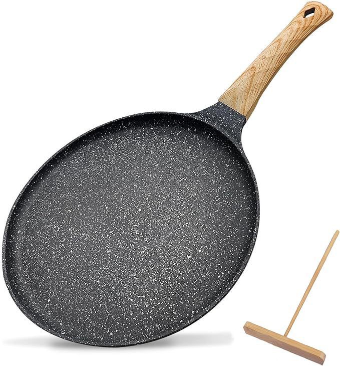 V888-ELOSUNG24745-202504171842-00 Grey 24cm Non-Stick Crepe Pan - Versatile Flat Skillet for Pancakes, Omelettes & Tortillas - Image 1