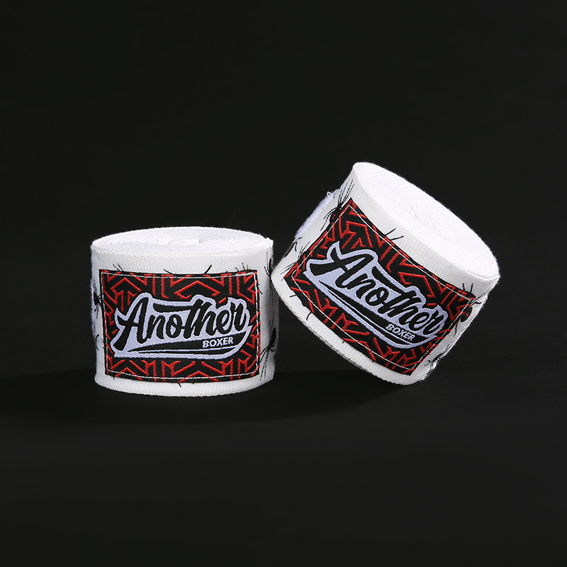 V888-ELOSUNG24766-202504171622-00 White Spider Pro Grade 5m Boxing Hand Wraps - Printed Elastic Bandages for Training & Combat Sports (1 Pair) - Image 1