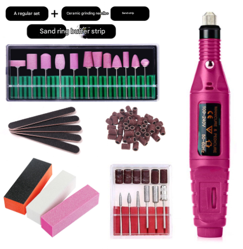 V888-ELOSUNG24776-202504171638-00 Ceramics (7-in-1) Electric Nail Drill Kit - USB Manicure Pedicure Polishing & Shaping Tool Set - Image 1