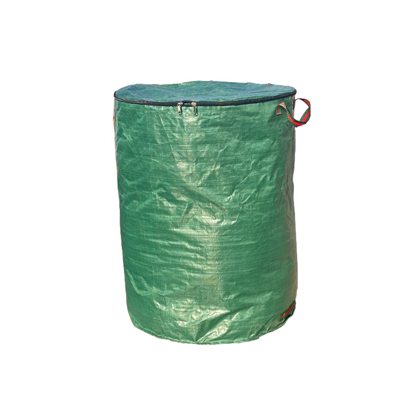 V888-ELOSUNG24894-202504211311-00 500L (Calibre80*100cm) Zip Version Heavy Duty Collapsible Garden Waste Bags (Set of 2) - Large Reusable Yard Leaf Bin - Image 1