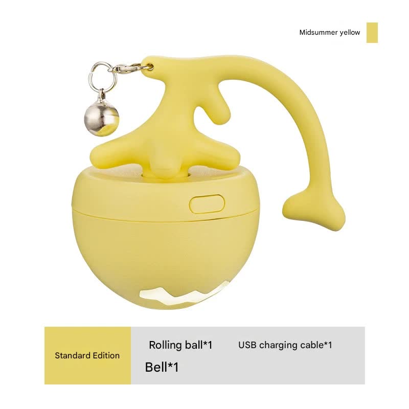 V888-ELOSUNG25244-202504211316-00 Rechargeable Interactive Cat Toy - Self-Rolling Ball with LED Light,Standard Edition Blue - Image 1