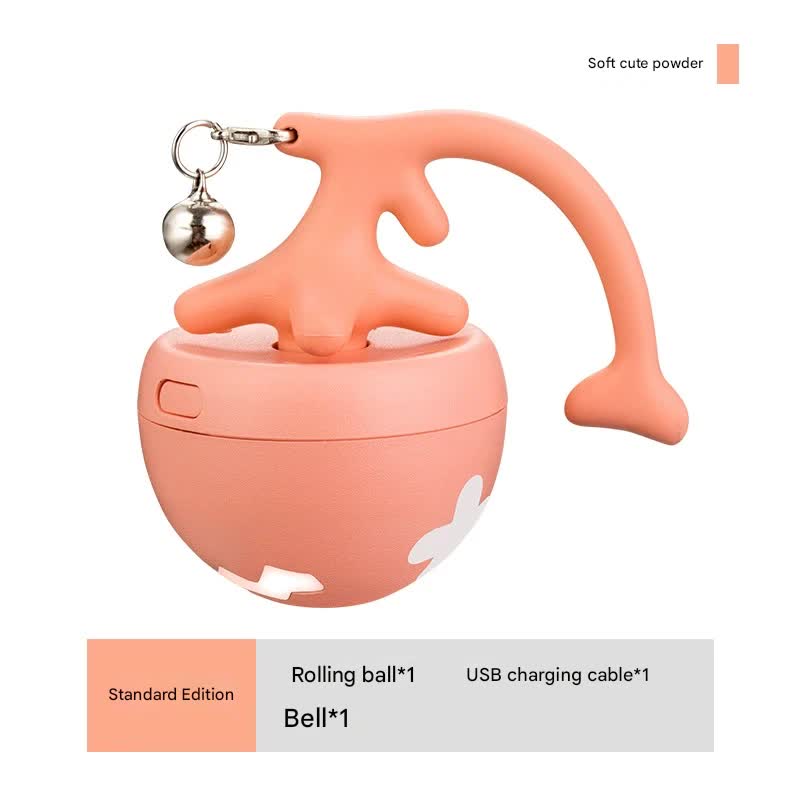 V888-ELOSUNG25245-202504211316-00 Rechargeable Interactive Cat Toy - Self-Rolling Ball with LED Light,Standard Edition Blue - Image 1