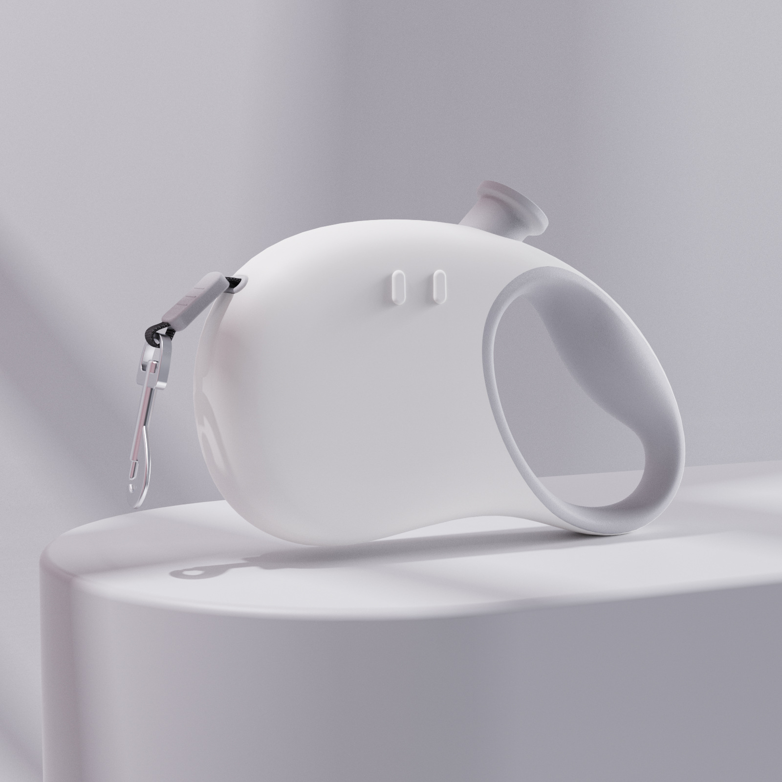 V888-ELOSUNG25452-202504281407-00 Retractable Dog Leash - Reflective Pet Lead with 3m Extension, One-Button Control(Gray) - Image 1