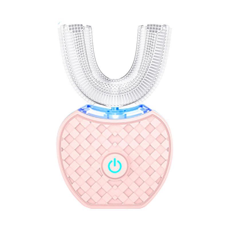 V888-ELOSUNG25635-202505061407-00 U-Shaped Automatic Ultrasonic Electric Toothbrush - 360 Deep Cleaning & Whitening, Rechargeable(pink) - Image 1