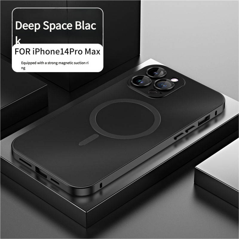 V888-ELOSUNG25719-202505081807-00 Innovative Detachable Backplate Case for iPhone 14 Pro Max with Strong MagSafe Compatibility(Black) - Image 1