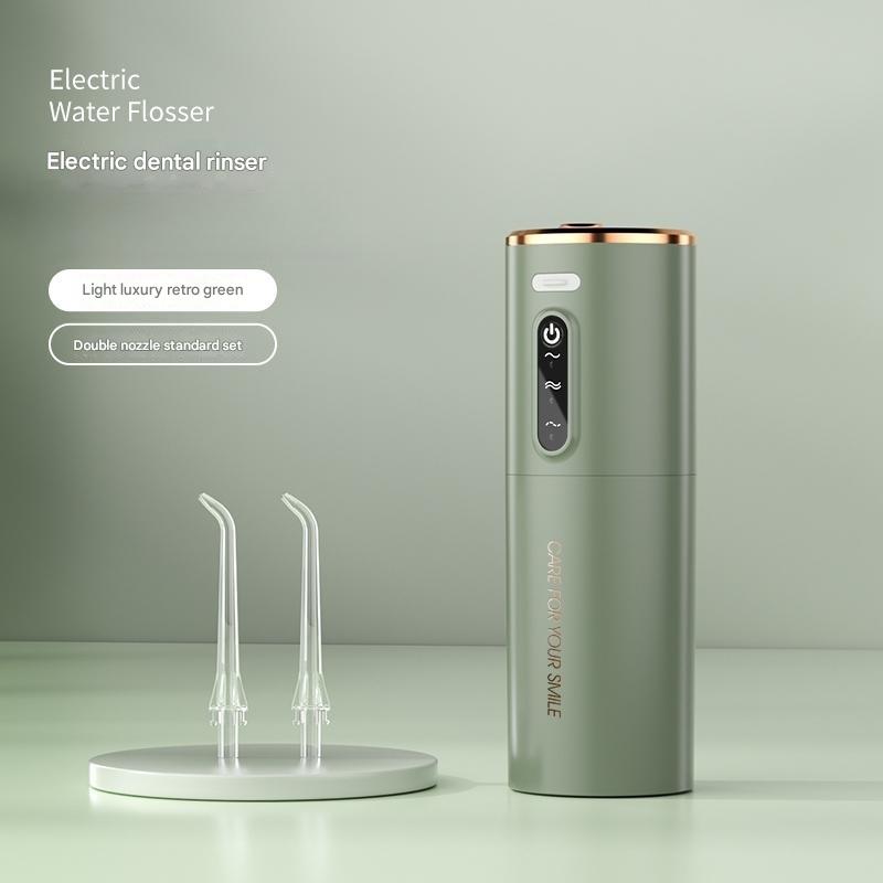 V888-ELOSUNG25886-202505151800-00 Portable Electric Water Flosser - USB-C Rechargeable, Multiple Modes, Gingival Protection(green) - Image 1