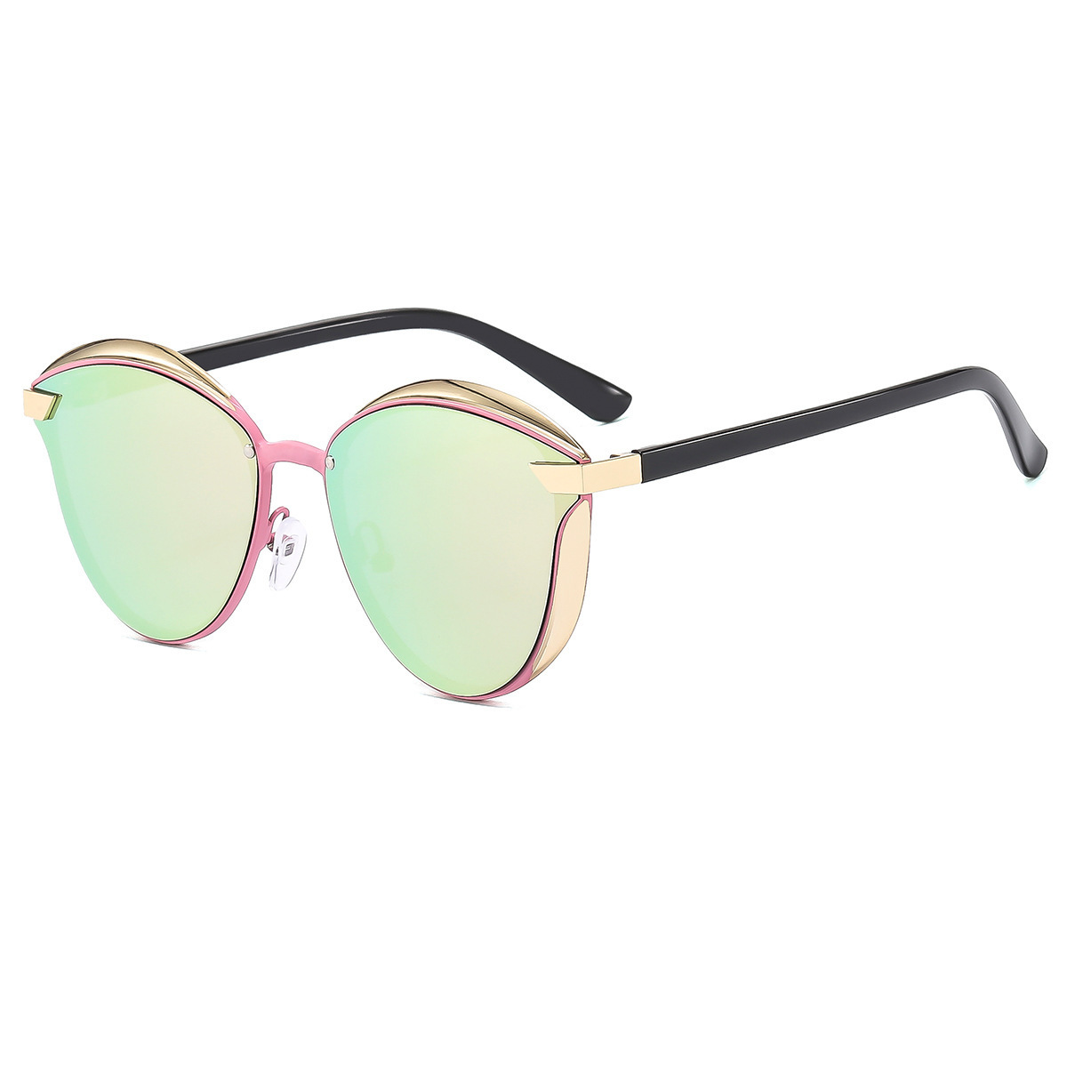 V888-ELOSUNG26005-202504141726-00 2-pcs Pink Elegant Women's Cat Eye Sunglasses - Anti-Glare, Lightweight Frame - Image 1