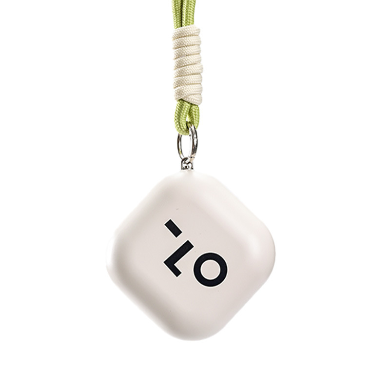 V888-ELOSUNG26105-202504171717-00 White Cute Block Hand Warmer - Fast Heating Portable Electric Warmer with Lanyard - Image 1