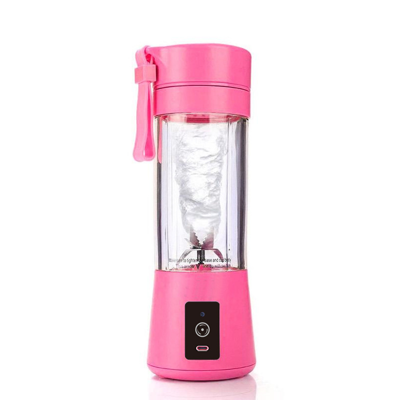 V888-ELOSUNG26160-202504171821-00 Rose Red Portable Blender USB Rechargeable - Personal Size Smoothie Maker On The Go - Image 1