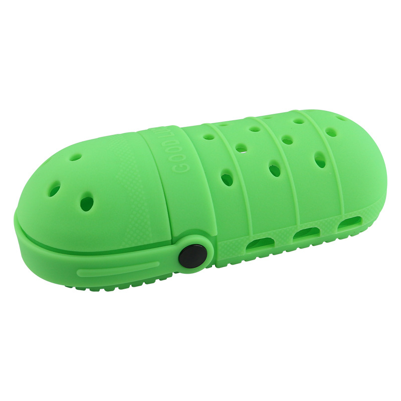V888-ELOSUNG26247-202504211318-00 2 - pcs Green Cute Clog-Shaped Pen Holder for Desk Organization - Image 1