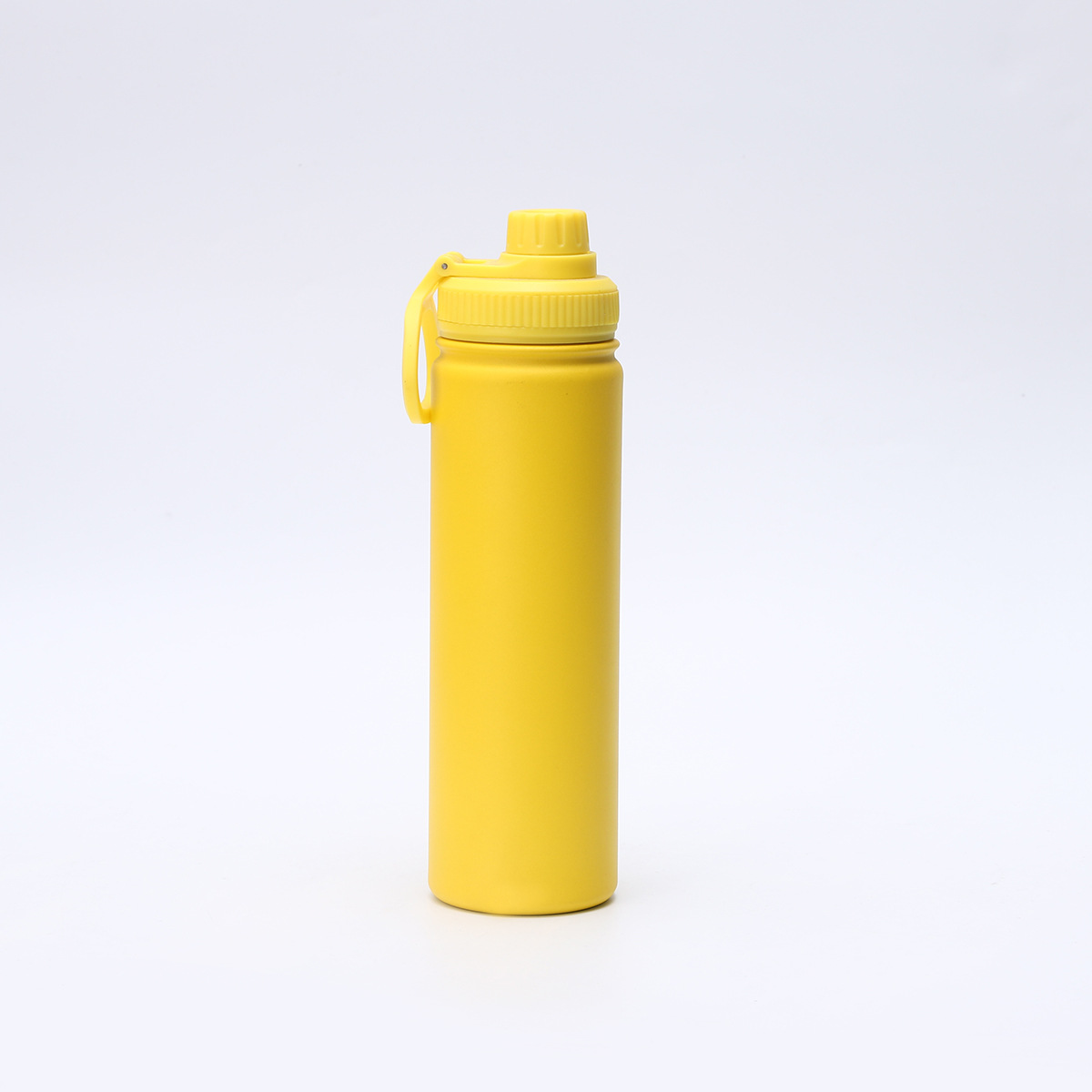 V888-ELOSUNG26462-202504281407-00 Yellow Portable Travel Thermos Bottle - Leakproof Stainless Steel Flask with Carry Handle (25oz - 750ml) - Image 1
