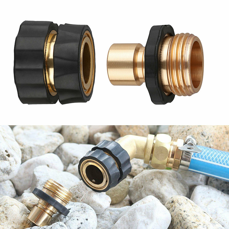 V888-ELOSUNG26694-202505131813-00 American Standard 3/4 Inch Brass Quick Connect Garden Hose Adapter (6 Male & 6 Female) - Image 1