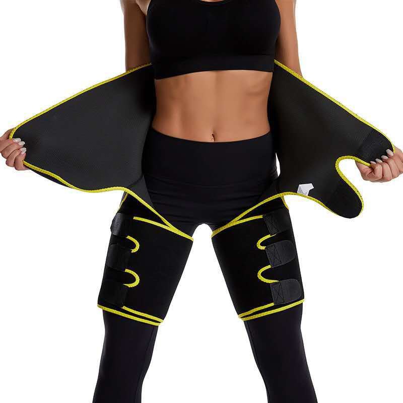 V888-ELOSUNG26710-202505132016-00 Yellow Women's 3-in-1 Body Shaper: Waist Cincher, Thigh Slimmer, Glute Lifter - Workout Gear (Size : XXL/XXXL) - Image 1