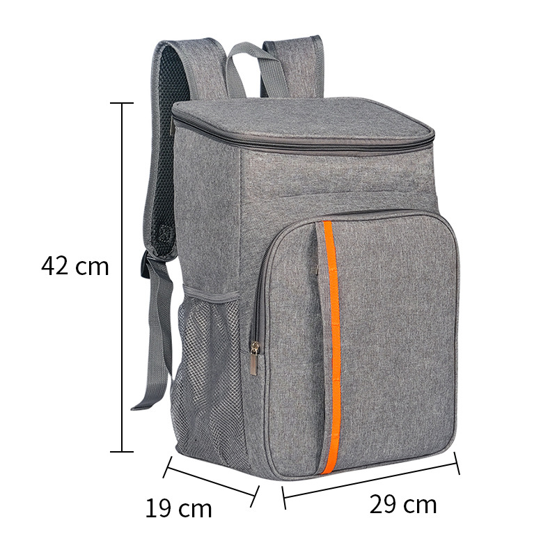 V888-ELOSUNG26725-202505131643-00 Grey Leakproof Insulated Backpack Cooler - Durable Oxford Cloth, for Travel & Picnics - Image 1
