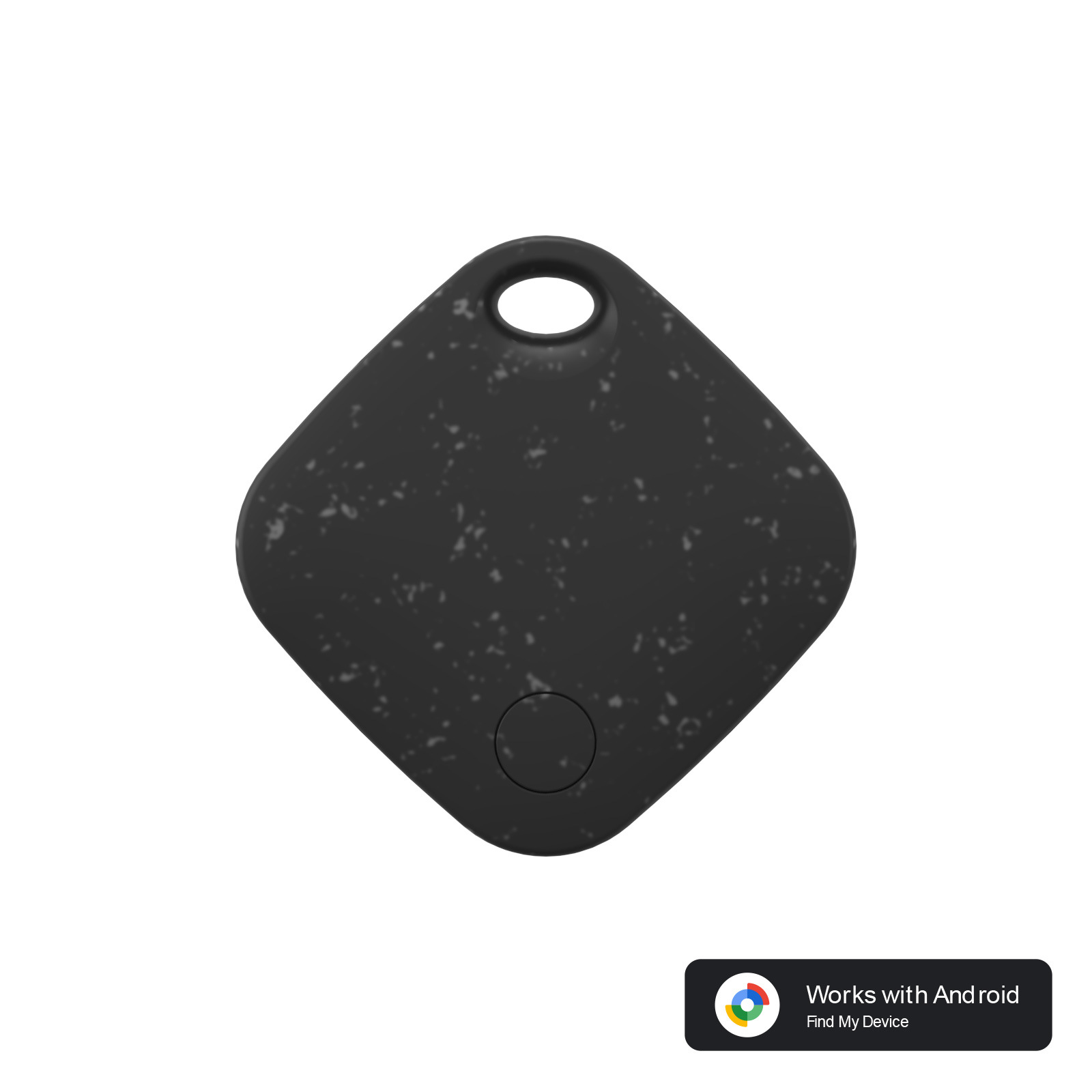 V888-ELOSUNG274086-202505081747-00 Black Smart Item Locator Tag for Android - Google Find My Device Compatible, Anti-Lost Tracker - Image 1