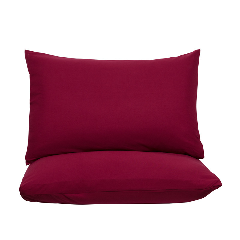 V888-ELOSUNG27797-202505191422-00 Claret Red Ultra Soft Brushed Waterproof Pillow Protectors (Set of 2) - 50x70cm, Stain & Spill Guard for Bed Pillows(Note: pillow core not included) - Image 1