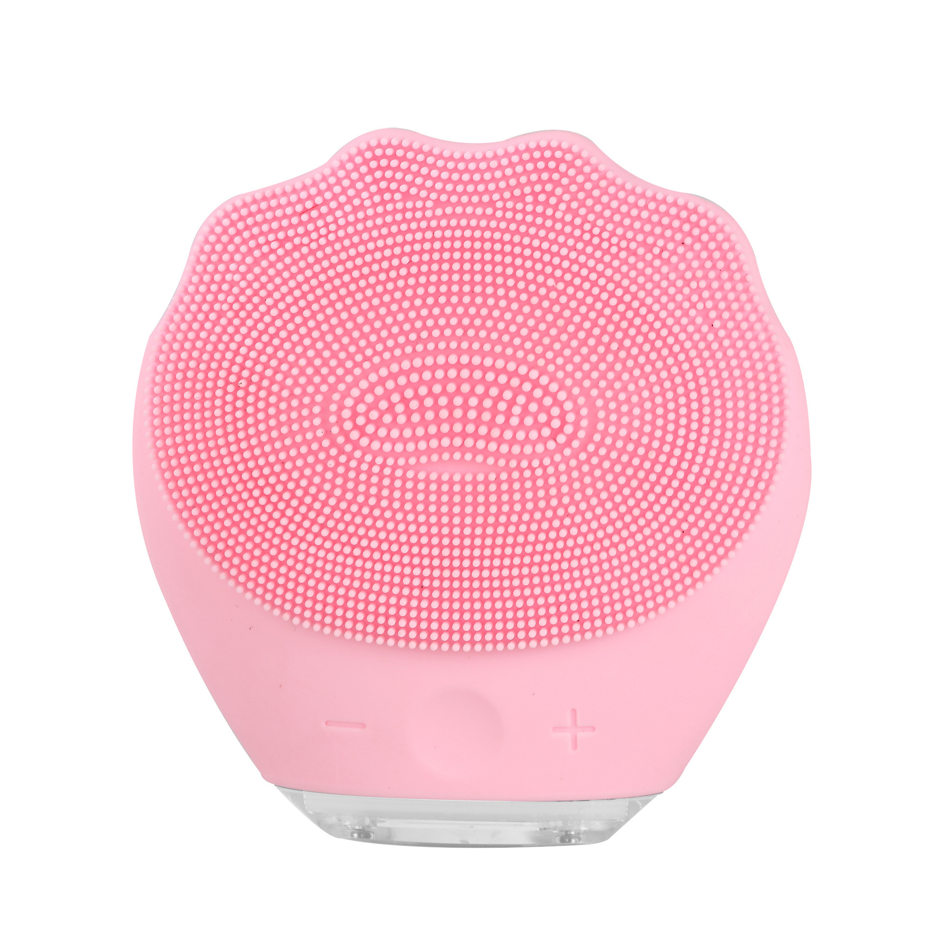 V888-ELOSUNG28309-202505071508-00 Pink Electric Silicone Facial Cleanser - All-Around Vibration Massage Face Cleaning Device - Image 1