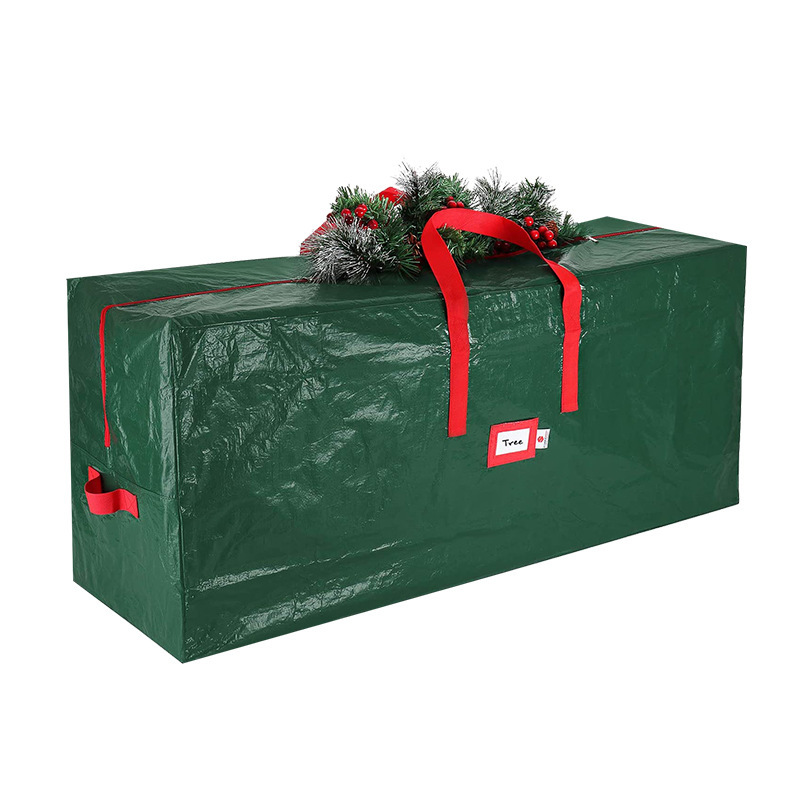V888-ELOSUNG28543-202505131946-00 Green 122*34*51CM Durable Dustproof Christmas Tree Storage Bag - Image 1