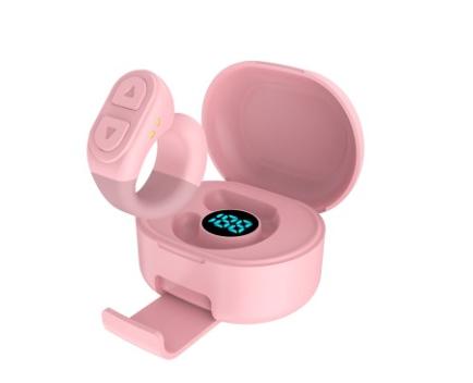 V888-ELOSUNG29075-202505231322-00 Fingertip Remote Control Ring for TikTok, Kindle & Short Video Apps - Page Turner(Pink) - Image 1