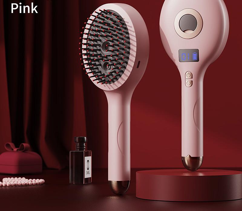 V888-ELOSUNG29312-202505261607-00 4-in-1 SPA Scalp Care Massage Comb - Red Light Therapy, Nano Steam & Vibration, USB-C Rechargeable(Pink) - Image 1