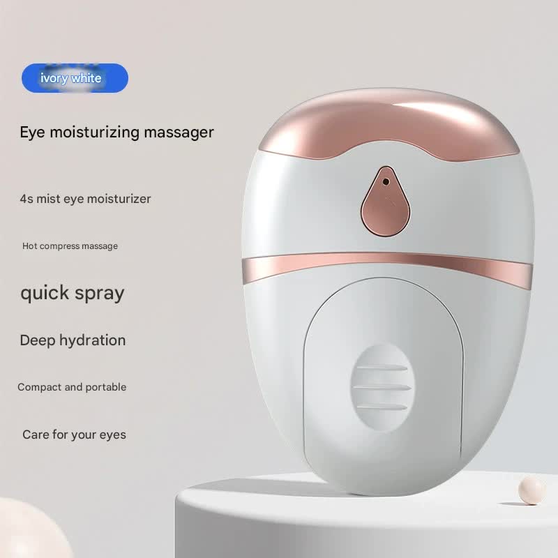 V888-ELOSUNG29334-202505281030-00 Portable Nano Mist Eye Massager & Humidifier - USB-C, Hot Compress, Wrinkle Reduction & Deep Hydration(White) - Image 1