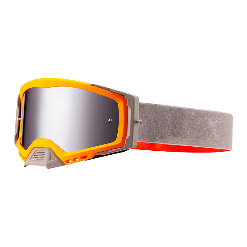 V888-ELOSUNG29599-202506061825-00 Panoramic Outdoor Sports Goggles - UV Protection, Windproof, Anti-Fog & Impact Resistant(Gray-orange frame + gray film) - Image 1
