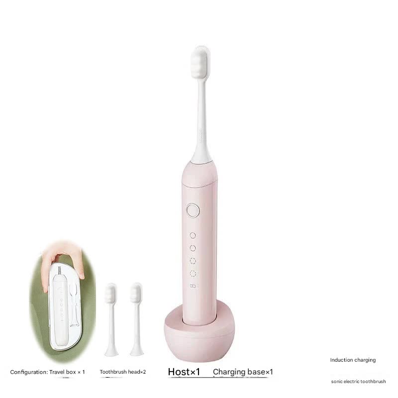 V888-ELOSUNG29697-202506111501-00 Sonic Electric Toothbrush with 31000 VPM, 4 Modes, 10000+ Soft Bristles, Travel Case & Charging Base(Pink) - Image 1