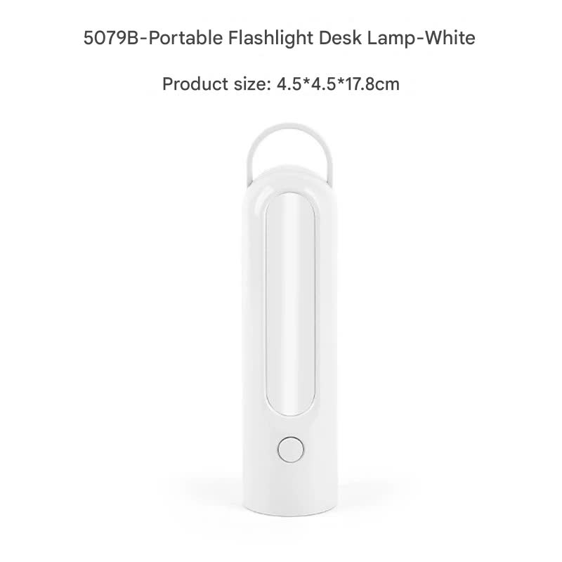 V888-ELOSUNG29709-202506111520-00 2-in-1 Portable LED Camping Lantern & Flashlight - USB Rechargeable, Dual Light Modes(Handle model white) - Image 1