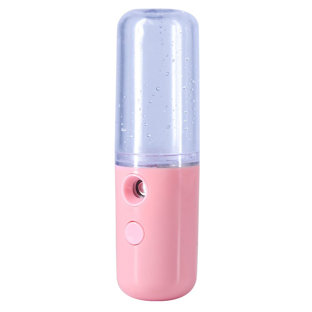 V888-ELOSUNG29947-202506191221-00 Two Portable Nano Facial Sprayer - 50ml USB Rechargeable Moisturizing Disinfectant Sprayer(Pink) - Image 1