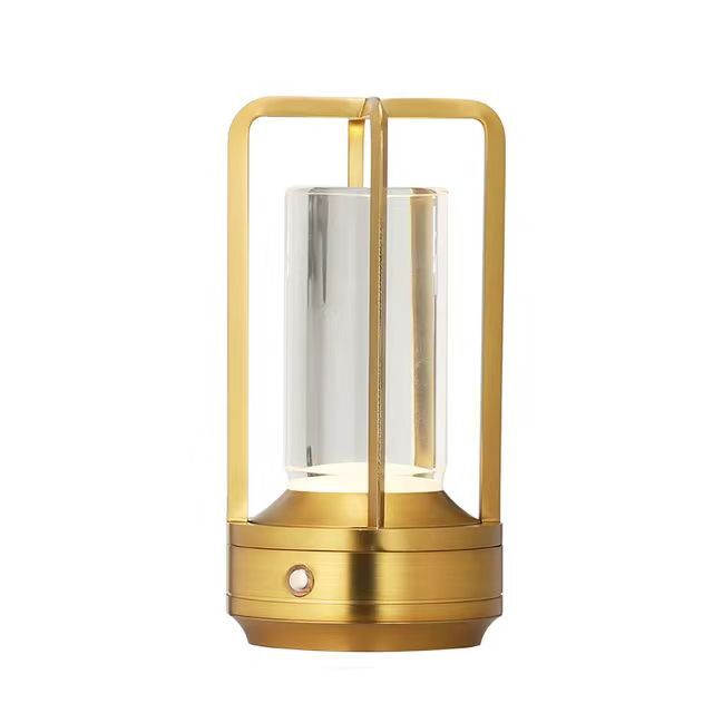 V888-ELOSUNG30023-202505151737-00 Cross-Shaped LED Table Lamp - Gold Touch Button with USB Charging - Image 1