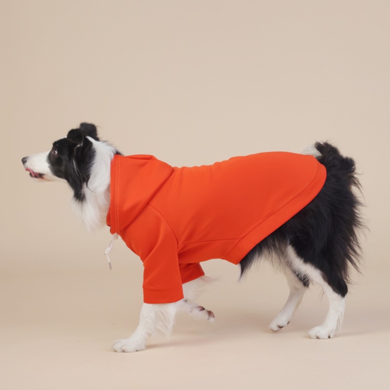 V888-ELOSUNG31062-202505231125-00 Orange Classic Dog Sweatshirt with Hood & Drawstrings - For Large Dogs (Size : 6XL) - Image 1