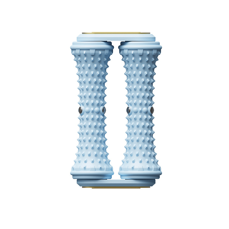 V888-ELOSUNG32087-202505281125-00 Blue Ergonomic Dual Foot Massage Roller - Deep Tissue Relief for Plantar Fasciitis, Arch Pain & Tired Feet - Image 1