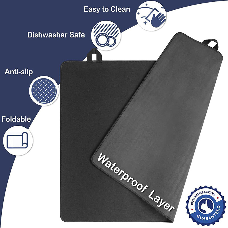 V888-ELOSUNG32360-202506190716-00 Black Premium Heat Resistant Stovetop Protector Mat - Waterproof, Anti-Slip & Easy Clean Kitchen Guard (61.5x53cm) - Image 1