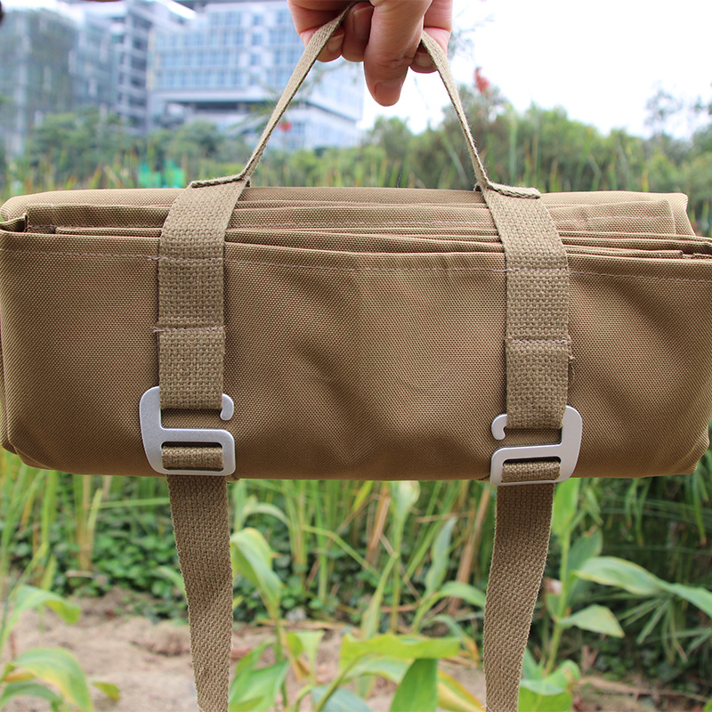 V888-ELOSUNG33341-202506191028-00 Kahaki Thick Waterproof Ground Mat - Durable Oxford Fabric Tent Pad - Image 1