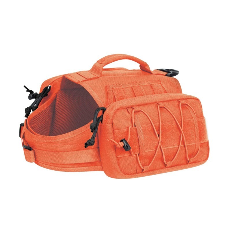 V888-ELOSUNG34060-202506051126-00 Orange Durable Dog Saddle Bag Harness for Outdoor Adventures - Image 1