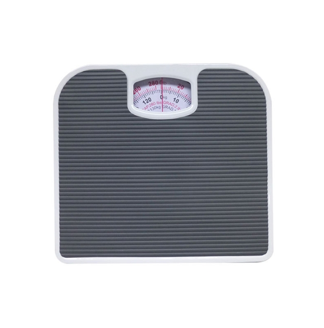 V888-ELOSUNG34201-202506191227-00 Dark Gray Classic Mechanical Bathroom Scale - Battery-Free Analog Body Weight Scale with Non-Slip Platform - Image 1