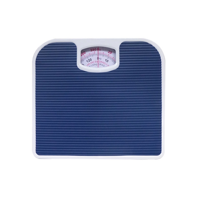 V888-ELOSUNG34202-202506191228-00 Blue Classic Mechanical Bathroom Scale - Battery-Free Analog Body Weight Scale with Non-Slip Platform - Image 1