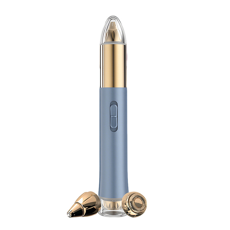 V888-ELOSUNG35002-202506191330-00 2-in-1 Electric Hair Remover for Women - Eyebrow Trimmer & Facial/Body Shaver with LED Light, USB-C Rechargeable(blue) - Image 1