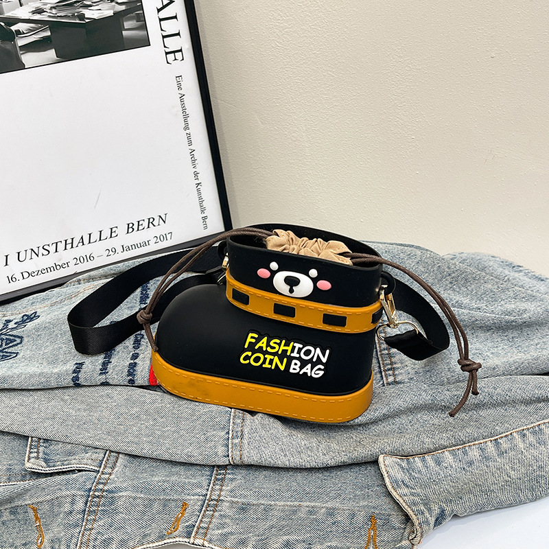 V888-ELOSUNG35265-202506241142-00 Adjustable Silicone Crossbody Bag - Multi-Way Lightweight Purse with Spacious Design(black) - Image 1