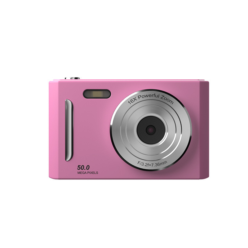 V888-ELOSUNG35339-202506251007-00 50MP HD Digital Camera with 8X Zoom & Dual Lens System(rose red) - Image 1