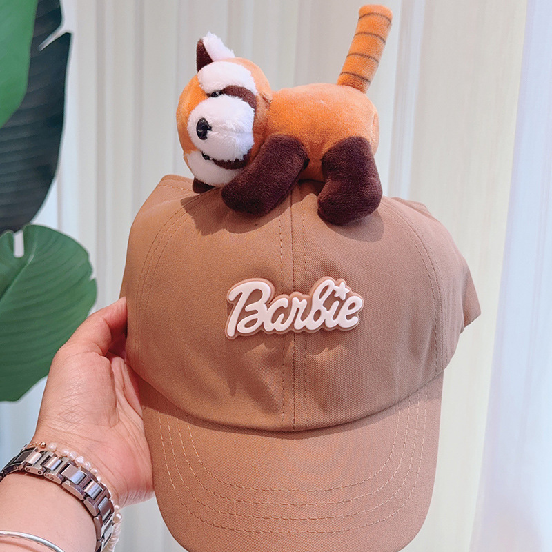 V888-ELOSUNG35343-202506251010-00 Cute Plush - Decorated Baseball Cap(khaki) - Image 1