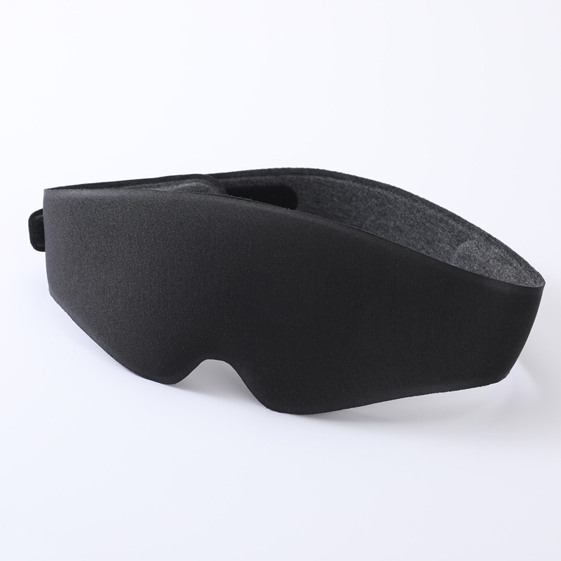 V888-ELOSUNG35477-202507020945-00 2pcs 3D Contour Blackout Sleep Mask - Ergonomic Eye Mask, Provides Total Darkness and Comfortable Sleep, Adjustable Strap(black) - Image 1