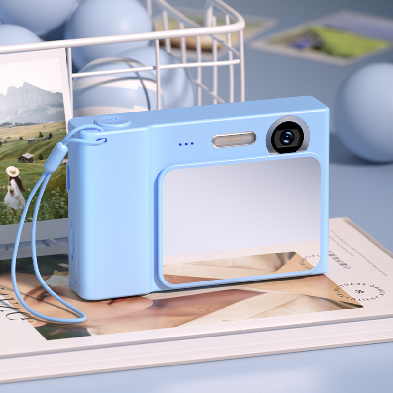 V888-ELOSUNG35518-202507021031-00 48MP Digital Camera for Kids & Beginners - 1080P Vlogging, 8x Zoom, Filters & Games(blue) - Image 1