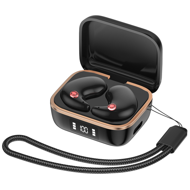 V888-ELOSUNG35519-202507020954-00 TWS Wireless Earbuds with Wireless Charging Case - Bluetooth 5.3, HiFi Audio, LED Display & Smart Touch Control(black) - Image 1
