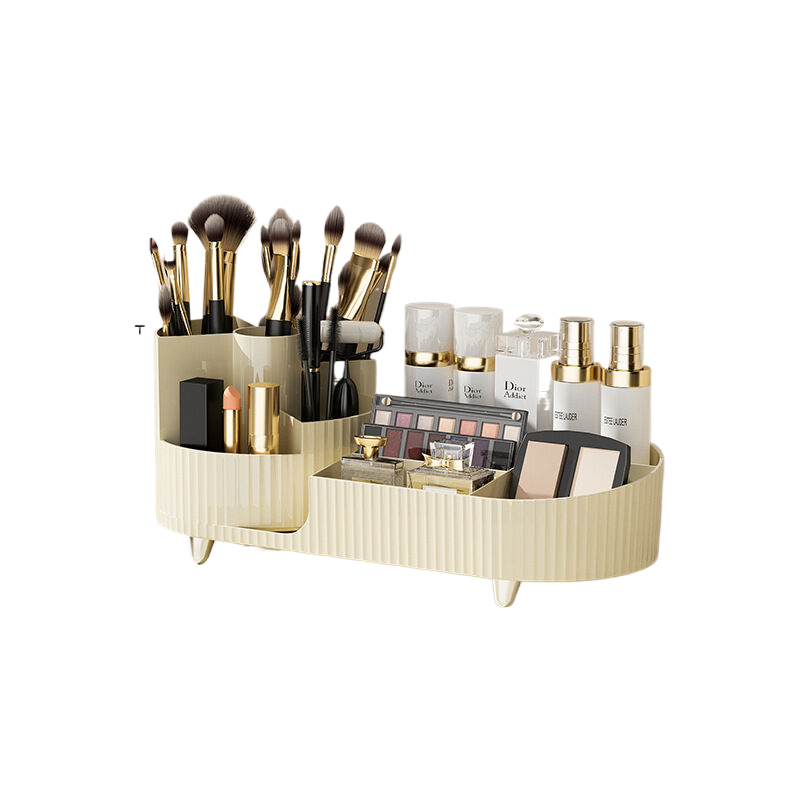 V888-ELOSUNG566-200045-00 Large pen holder rotating storage tray cream white - Image 1